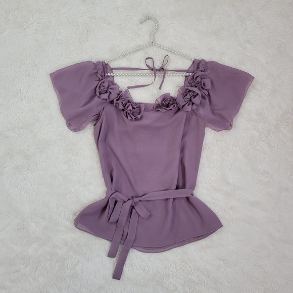 Charlotte Russe Chiffon Blouse - Picture 16 of 16